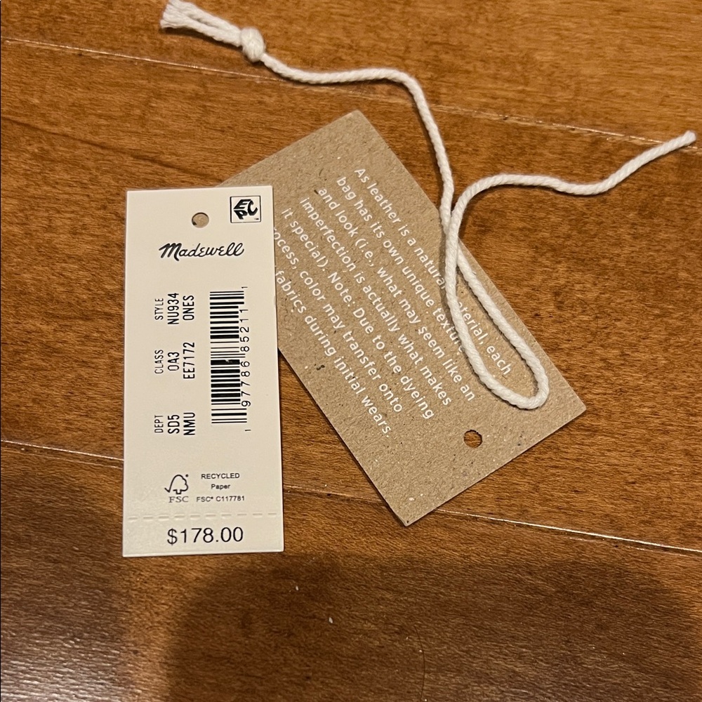 Madewell extra large canvas and leather tote/bag - Picture 2 of 5